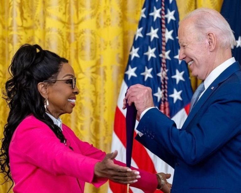 President Biden Awards Soul Legend Gladys Knight With National Medal Of Art