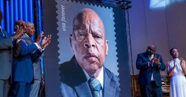 Morehouse College Gathers For Dedication Of John Lewis Forever Stamp