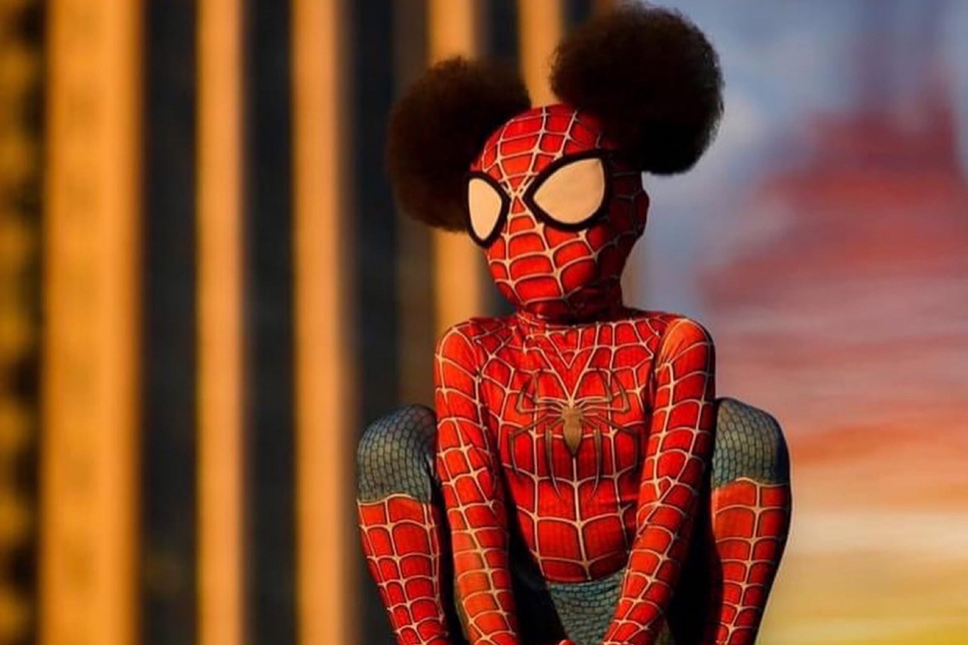 Three-Year-Old Poses As Spider-Girl In Viral Birthday Photoshoot