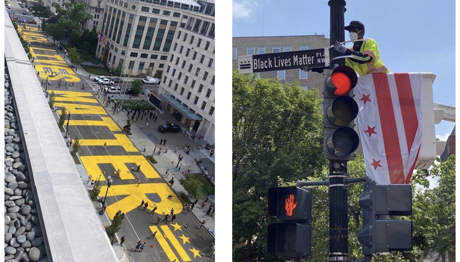 Mayor of Washington, D.C. Paints “Black Lives Matter” On The Road Leading To The White House