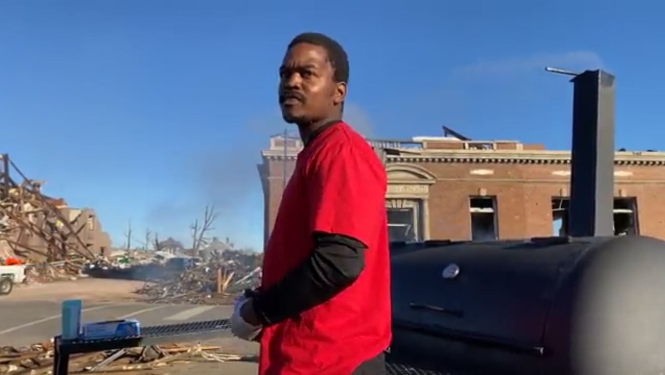 Man Brought Grill & Truckload Of Food To Help Feed Tornado Victims in Kentucky