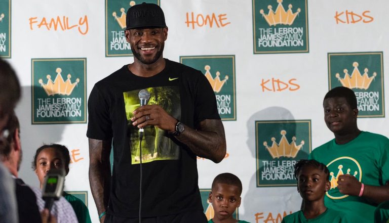 LeBron James’ Foundation Debuts Renovations To Transitional Housing For Families at School
