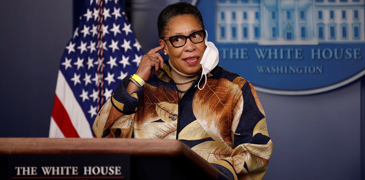 Twitter Reacts To HUD Secretary Marcia Fudge’s ‘Classic Black Auntie’ Moment In The White House Press Room