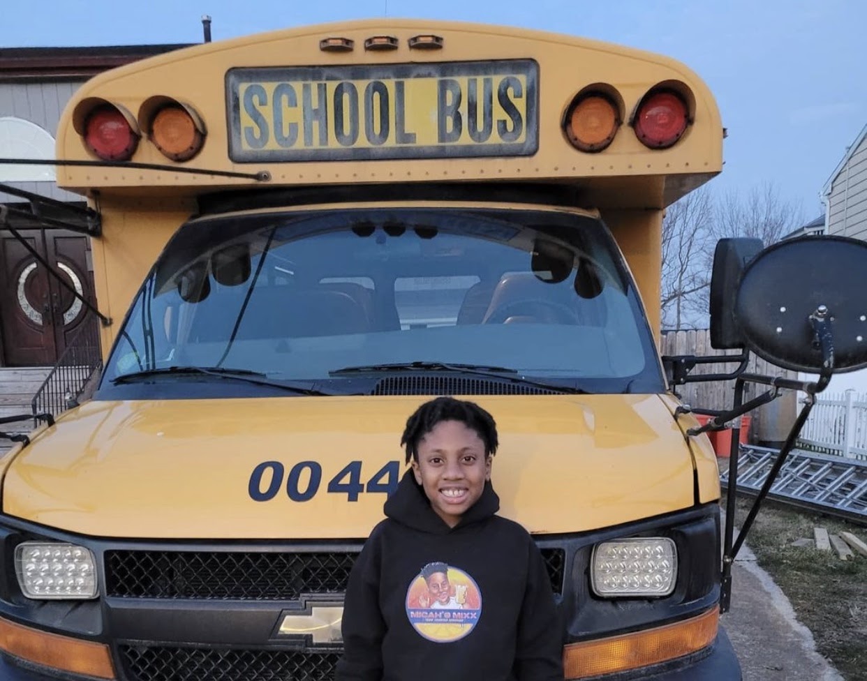 10-Year-Old Philadelphia Boy Converts Old School Bus Into Mobile Lemonade Truck
