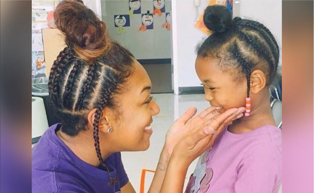 This Teacher Replicated Her Student’s Natural Hairstyle To Empower Her To Embrace Her Authentic Self