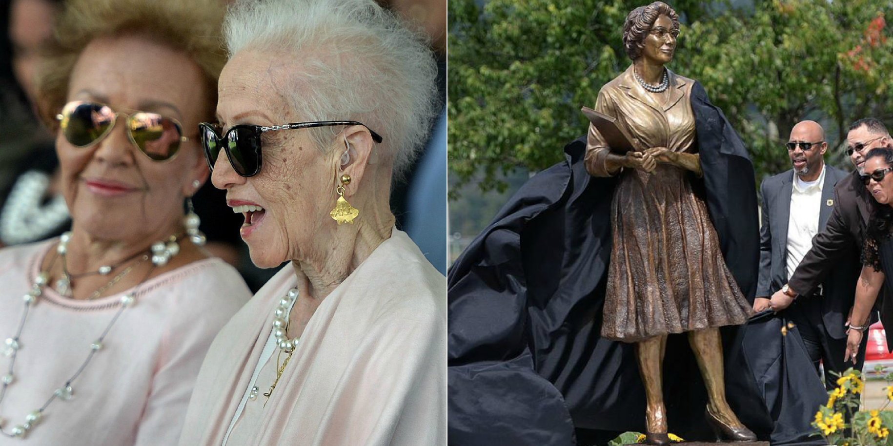 NASA Pioneer Katherine Johnson Attends Unveiling Ceremony Of Her Own Statue At Alma Mater