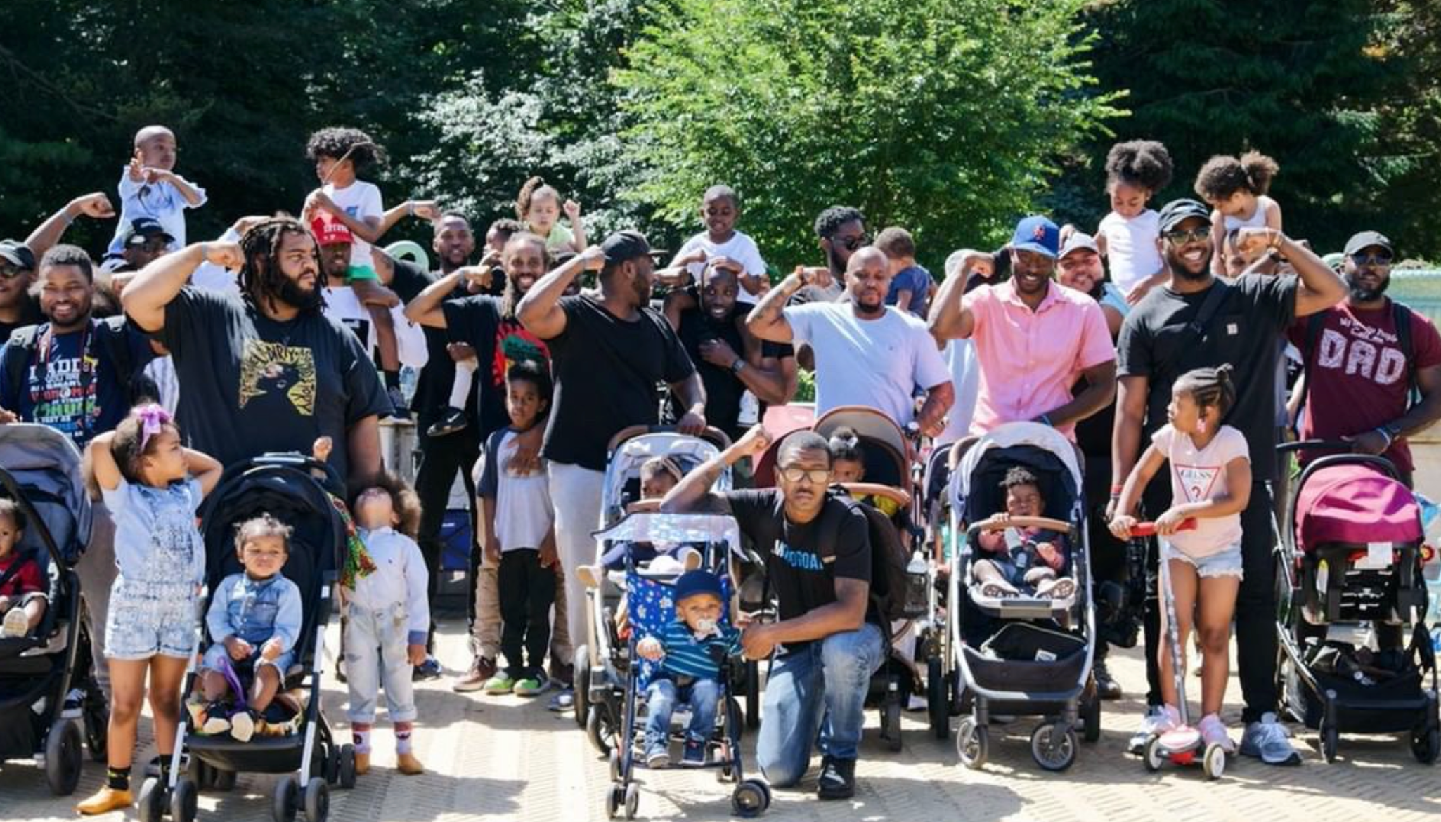 Over 100 Dads Gathered in NYC to Take Their Kids on a Stroll