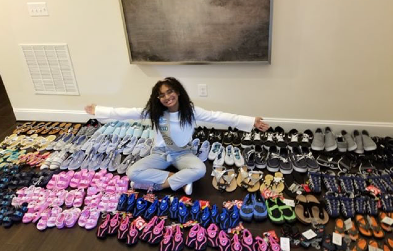 17-Year-Old Raises Money to Donate Over 100 New Shoes to Hurricane Dorian Survivors
