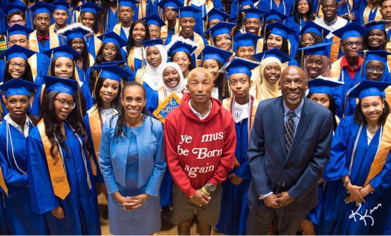 Pharrell Surprises 114 College Bound High School Graduates with Internships Next Summer
