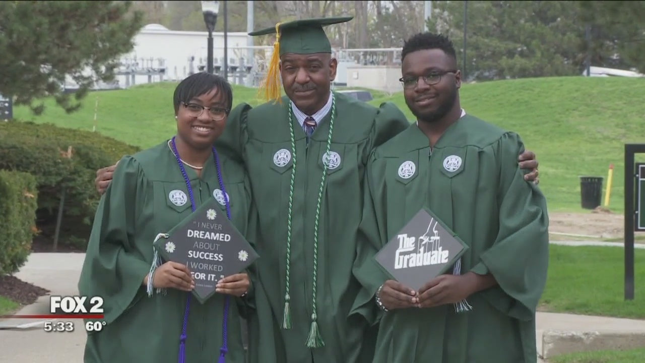 Father, Son and Daughter Graduate from Eastern Michigan University Together