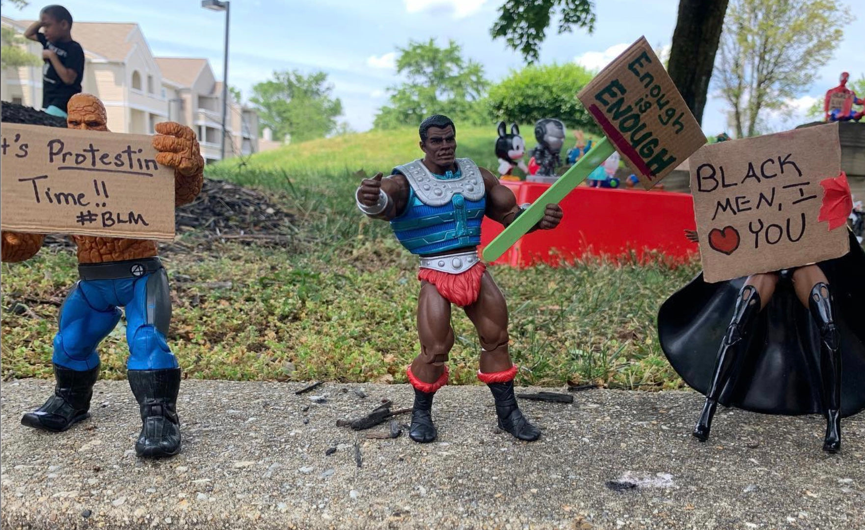 Parents Teach 6-Year-Old Son About Peaceful Protests Using Action Figures