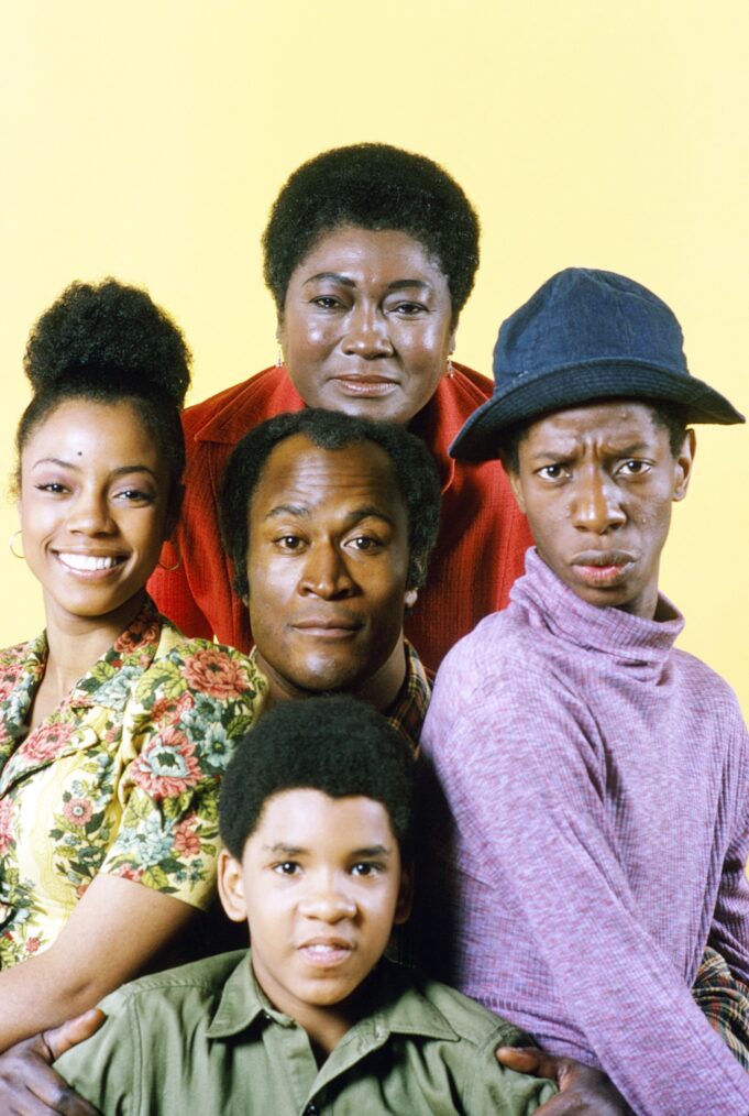 Original cast of Good Times (Esther Rolle, John Amos, Jimmie Walker, Bern Nadette Stanis, Ralph Carter)