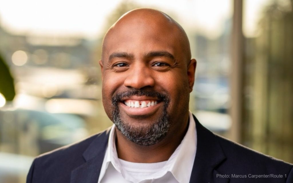 Farmer Marcus Carpenter Opens Minnesota's First Black-Owned Freight Farm (Photo credit: Marcus Carpenter/Route 1)