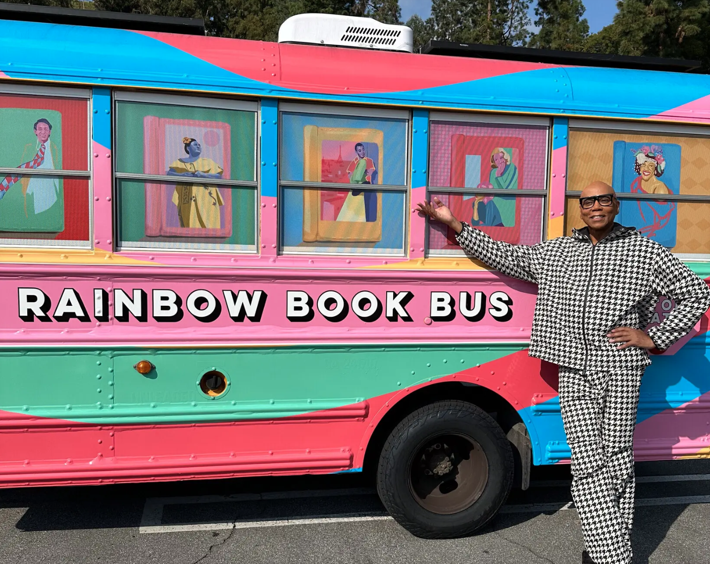 RuPaul’s Rainbow Book Bus Hits The Road to Deliver Banned Books