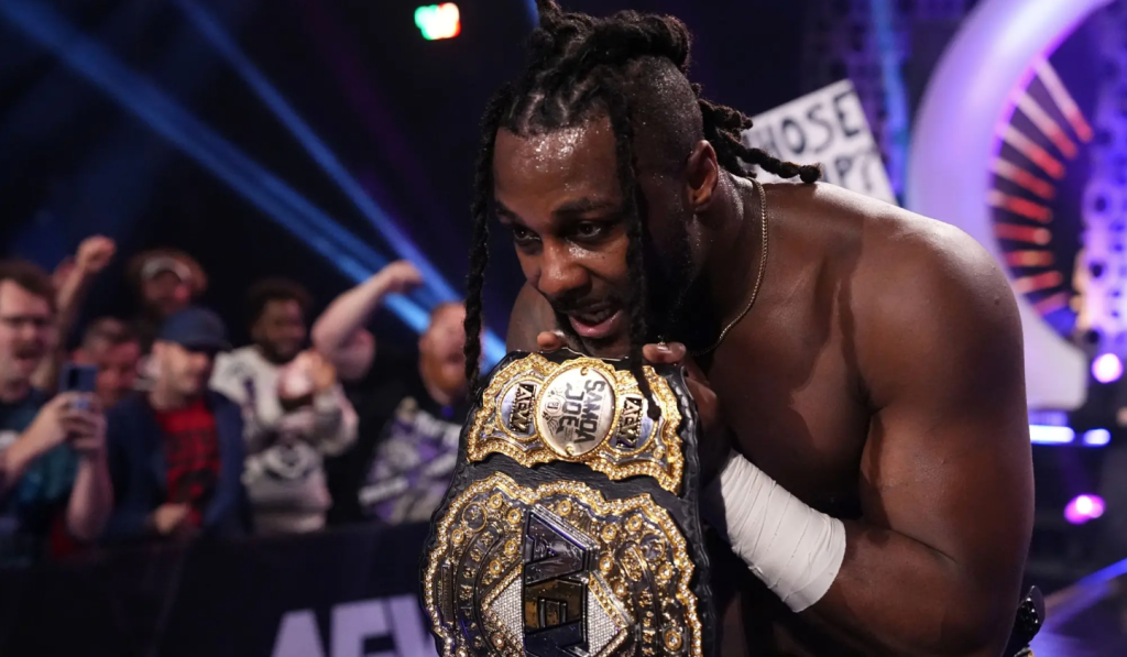 Swerve Strickland Becomes First Ever Black Champion In AEW Wrestling (Photo credit: NY Post)