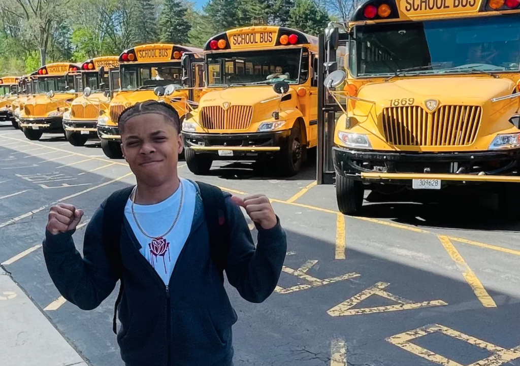 Acie Holland III Prevents School Bus From Crashing After Driver Passes Out (Photo credit: Kimberly Holland via The Washington Post)