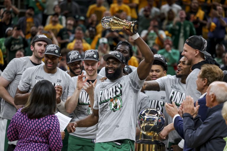 Jaylen Brown Wins Bill Russell Trophy as 2024 NBA Finals MVP