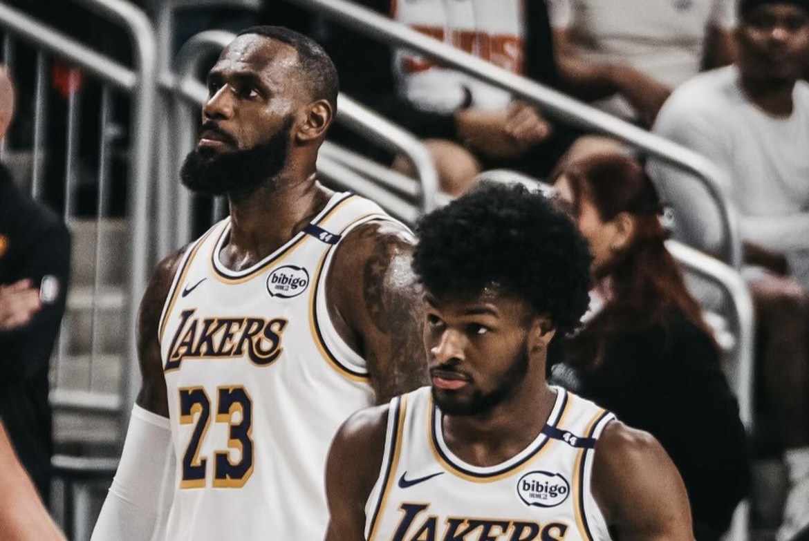 LeBron James & Son Bronny Officially Make History as First Father-Son Duo to Play as NBA Teammates