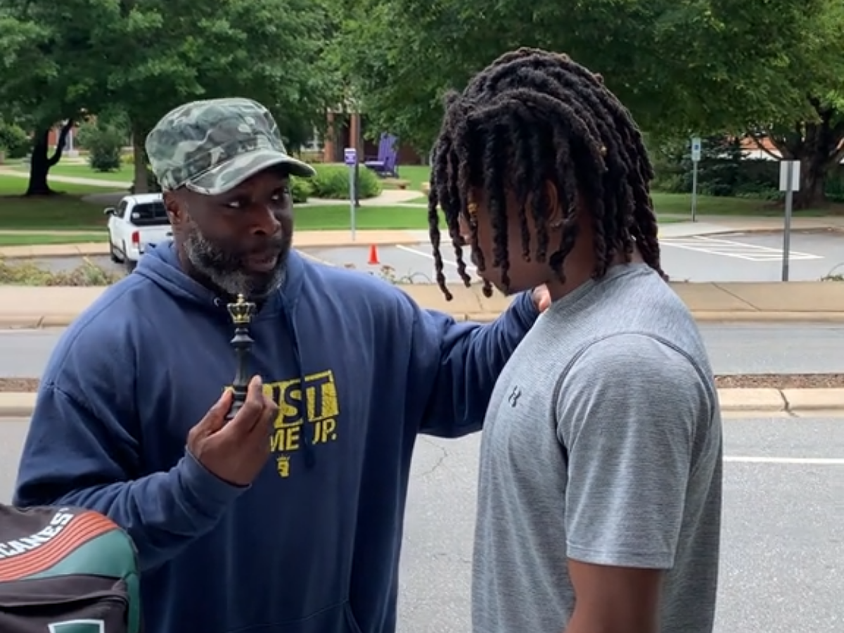 Father Shares Heartwarming Moment With Son During Emotional College Drop-Off